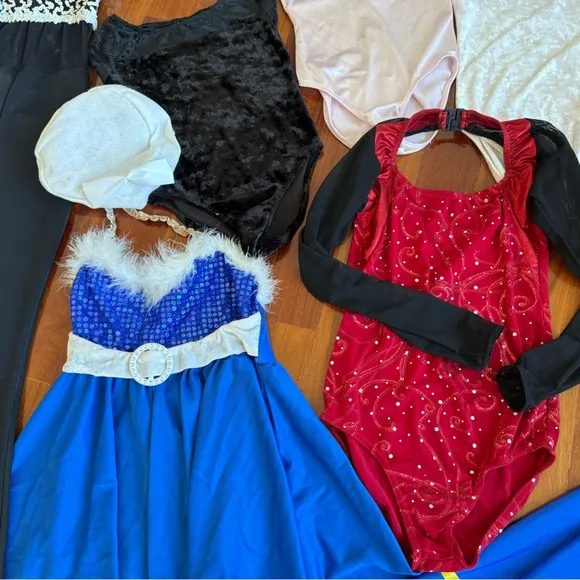 Lot Girls Dance Shoes Leotard Costume  Ballet Gymnastics Hip Hop  Jazz
