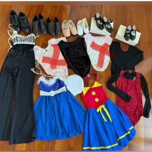 Lot Girls Dance Shoes Leotard Costume  Ballet Gymnastics Hip Hop  Jazz