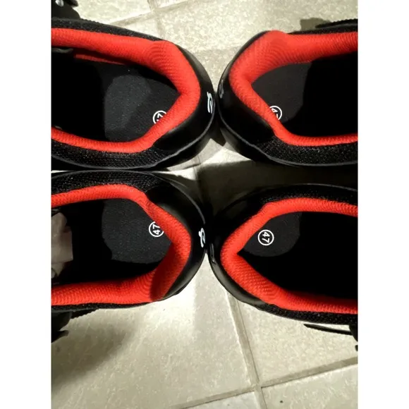 Lot of 2 Peloton Cycling Shoes Size 47 US Men's 13 Black Red READ