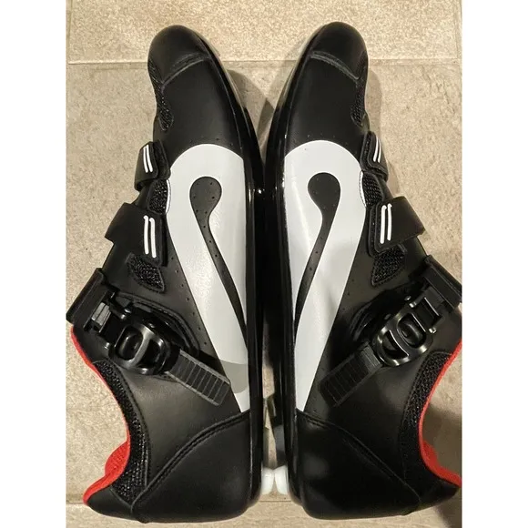 Lot of 2 Peloton Cycling Shoes Size 47 US Men's 13 Black Red READ