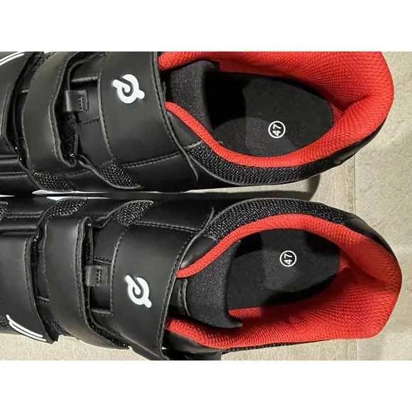 Lot of 2 Peloton Cycling Shoes Size 47 US Men's 13 Black Red READ