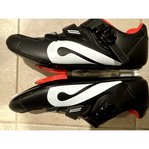 Lot of 2 Peloton Cycling Shoes Size 47 US Men's 13 Black Red READ
