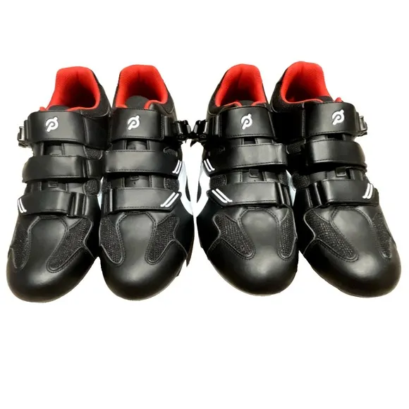 Lot of 2 Peloton Cycling Shoes Size 47 US Men's 13 Black Red READ