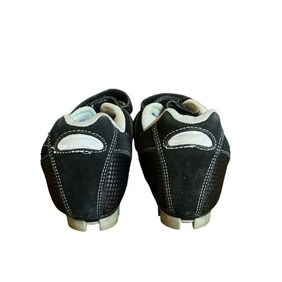 Louis Garneau Ergo Grip Cycling Biking Shoes Black &amp; Turquoise Size 39/8.5