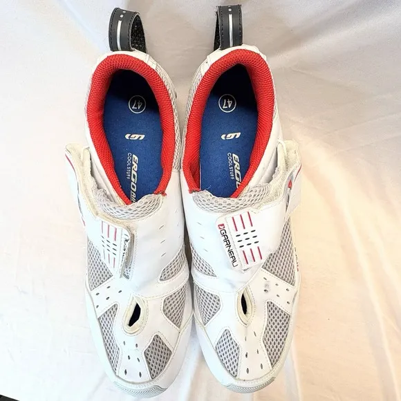 Louis Garneau Tri-400 Cycling Shoes Men's 47 US 13.5 White