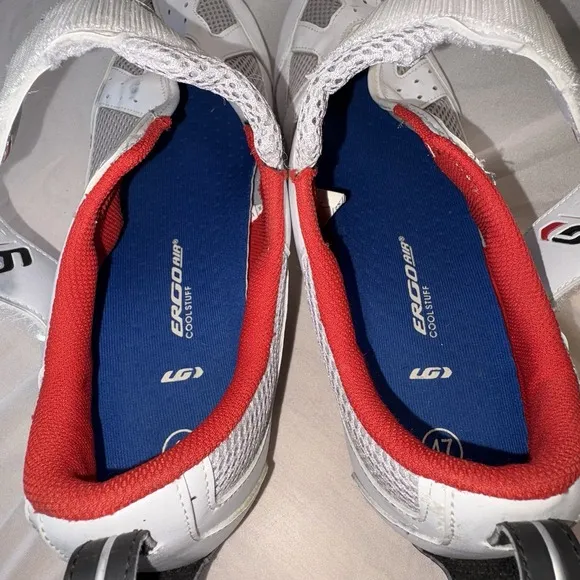 Louis Garneau Tri-400 Cycling Shoes Men's 47 US 13.5 White