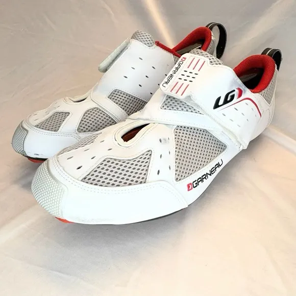 Louis Garneau Tri-400 Cycling Shoes Men's 47 US 13.5 White