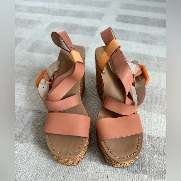 Louise Et Cie Palina Wedge Sandal Neutral (Size 7)
