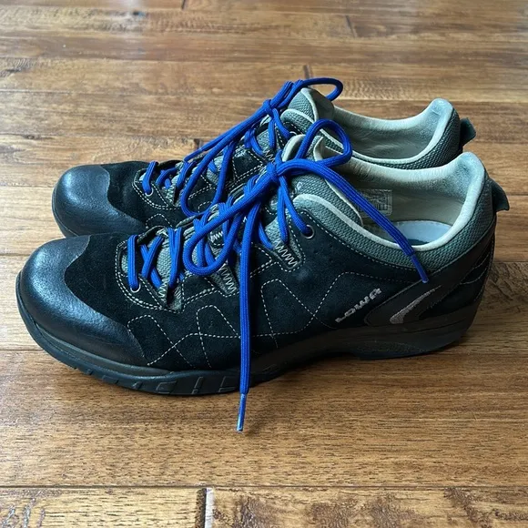 Lowa Focus LL Low Hiking Boots Trail Shoes Leather Lined Suede Mens Size 10.5