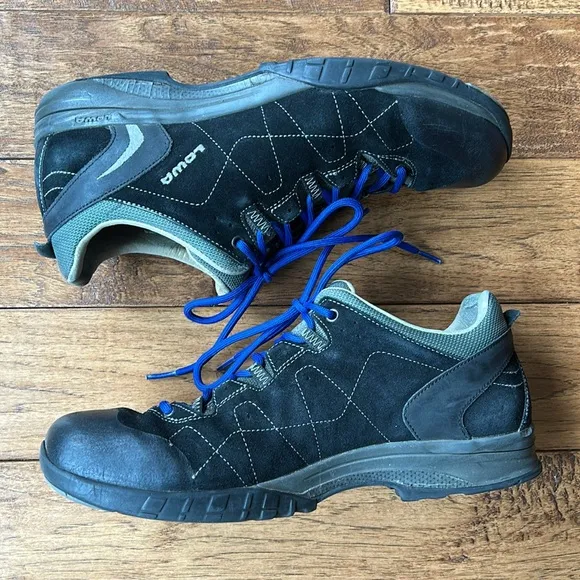 Lowa Focus LL Low Hiking Boots Trail Shoes Leather Lined Suede Mens Size 10.5