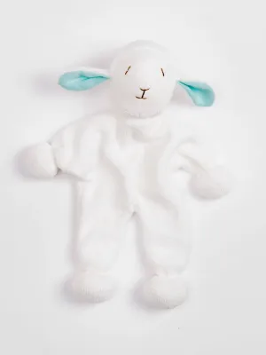 Lulu the Organic Flat Lamb Toy- Blue ears