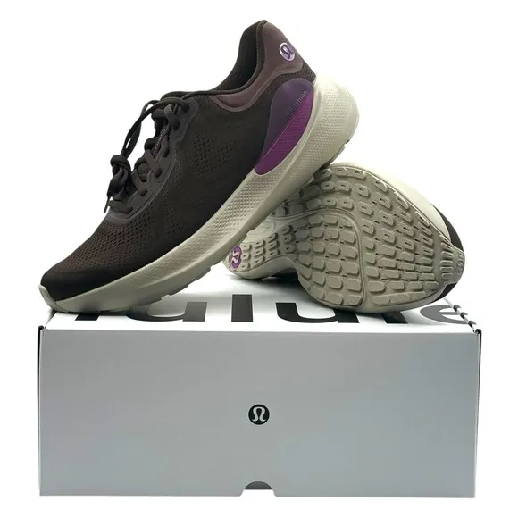 Lululemon Beyondfeel Run Men's Shoes Size 11 Espresso Purple NWB Athletic Light
