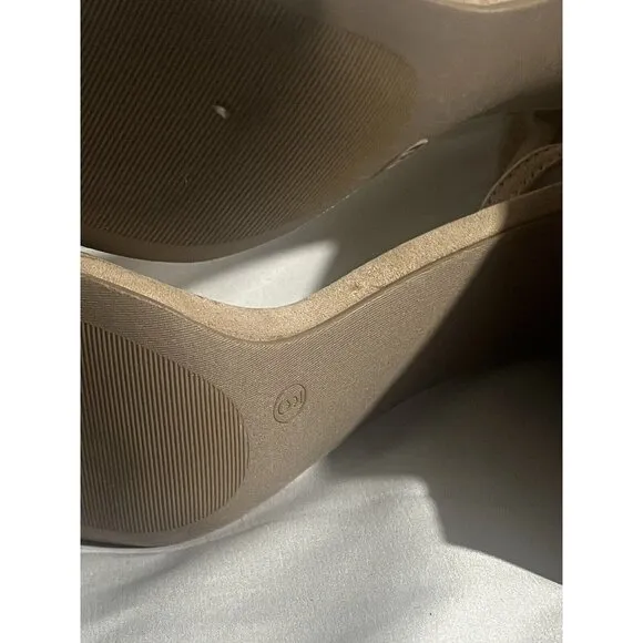 Lulus Taylor Neutral Nude Blush Vegan Suede Chunky Block Heel Ankle Stra…
