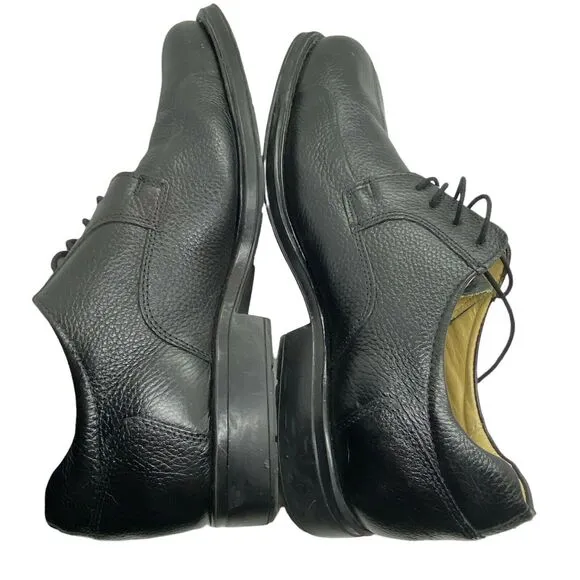 Luxury Leather Oxford Shoes Studio Belvedere Men Bay Bridge Black SZ 12 EEE Wide