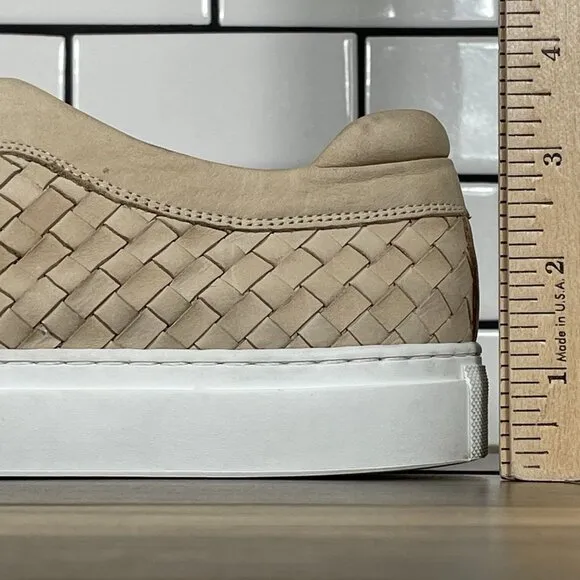 M Gemi The Portare Womens Size EU 38 Shoes Neutral Woven Nubuck Low Top Sneakers