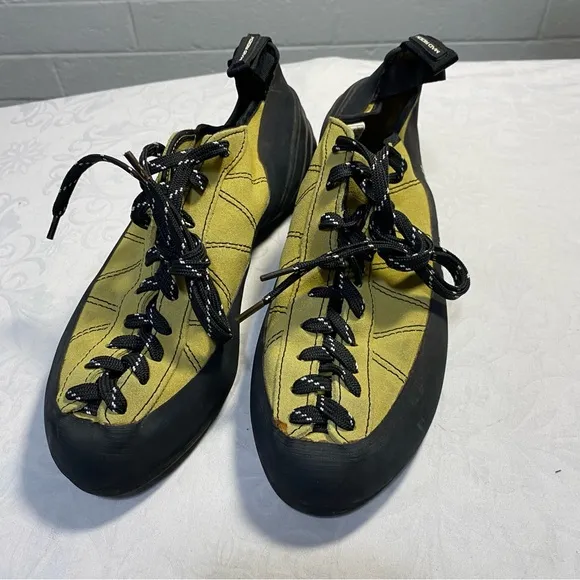 Mad Rock PHOENIX Low Volume RockClimbing Shoes Rubber Yellow Green 10.5 44 Men