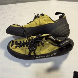 Mad Rock PHOENIX Low Volume RockClimbing Shoes Rubber Yellow Green 10.5 44 Men