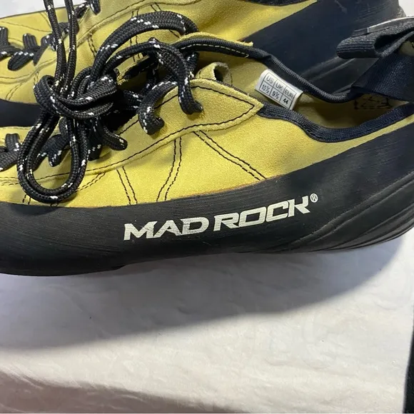 Mad Rock PHOENIX Low Volume RockClimbing Shoes Rubber Yellow Green 10.5 44 Men