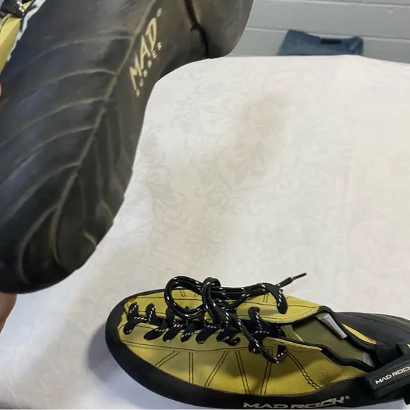 Mad Rock PHOENIX Low Volume RockClimbing Shoes Rubber Yellow Green 10.5 44 Men