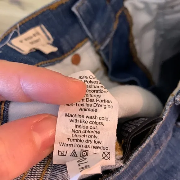 Madewell 9&quot; High-Rise Skinny Jeans in Bonita Wash Side-Slit Edition Size 25
