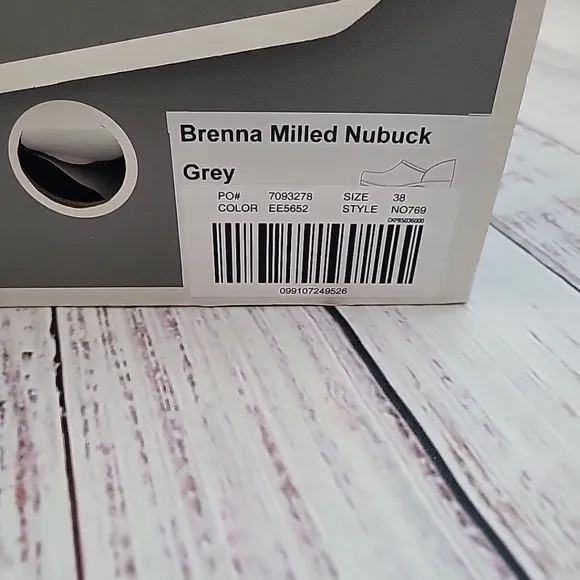Madewell x Dansko Brenna Clogs Grey Slip On Shoes Size 38 EUR NO769 NEW NIB
