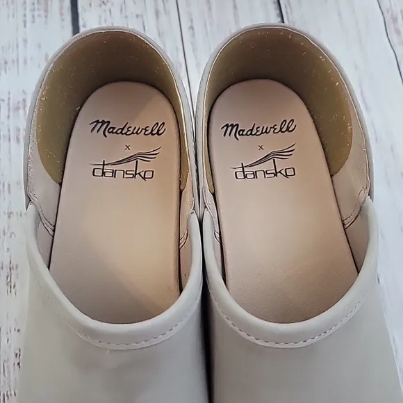 Madewell x Dansko Brenna Clogs Grey Slip On Shoes Size 38 EUR NO769 NEW NIB