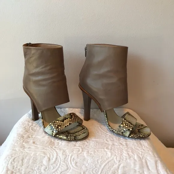 MAISON MARTIN MARGIELA Python Ankle Sandal Bootie