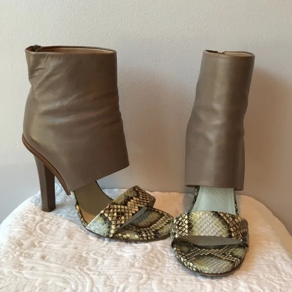 MAISON MARTIN MARGIELA Python Ankle Sandal Bootie