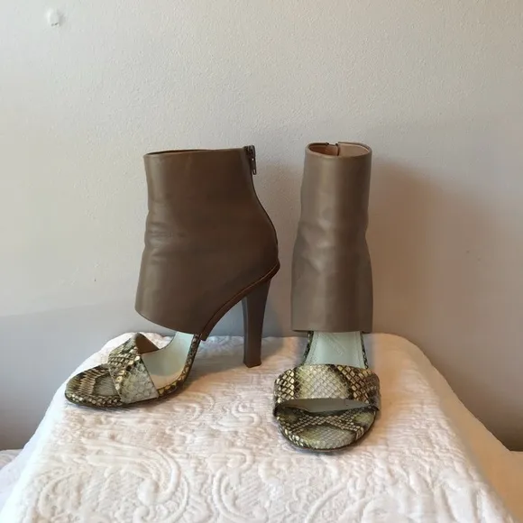 MAISON MARTIN MARGIELA Python Ankle Sandal Bootie