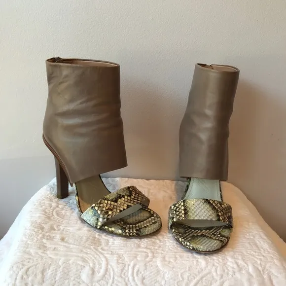 MAISON MARTIN MARGIELA Python Ankle Sandal Bootie