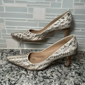 Manolo Blahnik Snakeskin Heels - 37.5