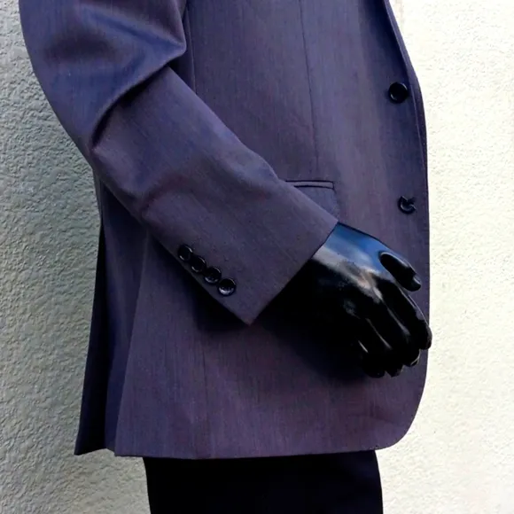 MARC ANTHONY MEN'S GUN METAL GREY SLIM FIT (2) BUTTON LUX BLAZER  (VIETNAM)