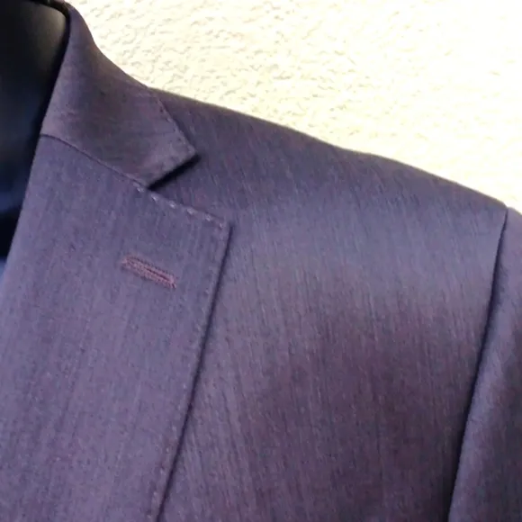 MARC ANTHONY MEN'S GUN METAL GREY SLIM FIT (2) BUTTON LUX BLAZER  (VIETNAM)