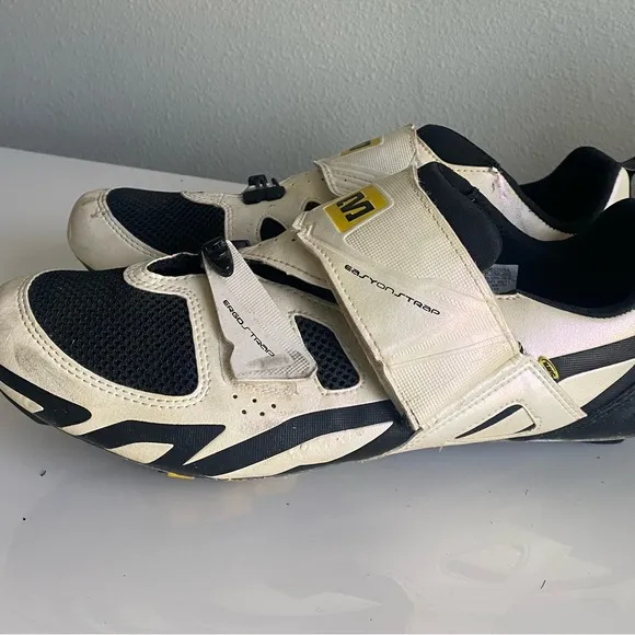 Mavic Black and White Cycling Shoes 10-5