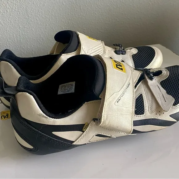 Mavic Black and White Cycling Shoes 10-5