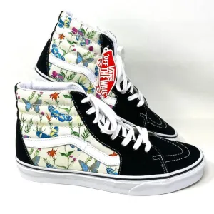 💖MEGA SALE💖VANS SK8-HI  Men Butterfly Floral Black White Canvas  VN0A5HXVUC0