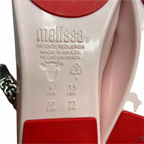 Melissa Flat Shoes Patent Leather Size 6