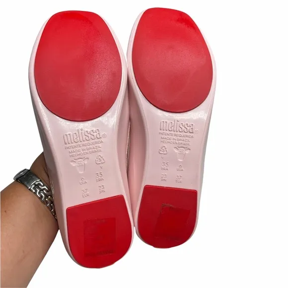 Melissa Flat Shoes Patent Leather Size 6