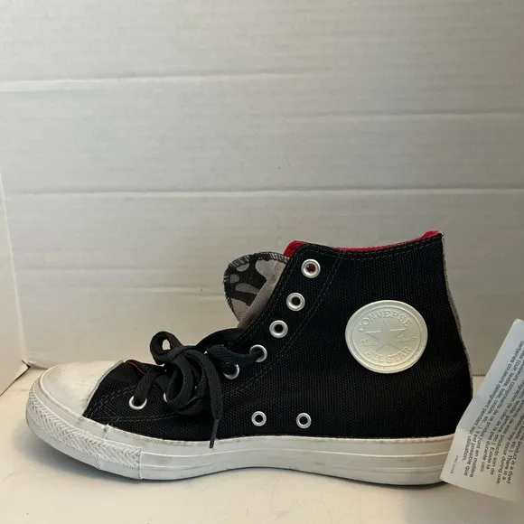 Men 8.5US Vintage Converse All Star High Black &amp; Camo Classic Shoes New in Box