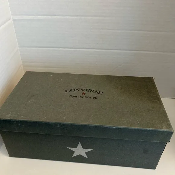 Men 8.5US Vintage Converse All Star High Black &amp; Camo Classic Shoes New in Box