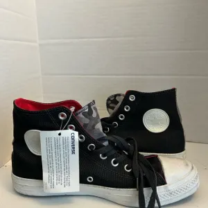 Men 8.5US Vintage Converse All Star High Black &amp; Camo Classic Shoes New in Box