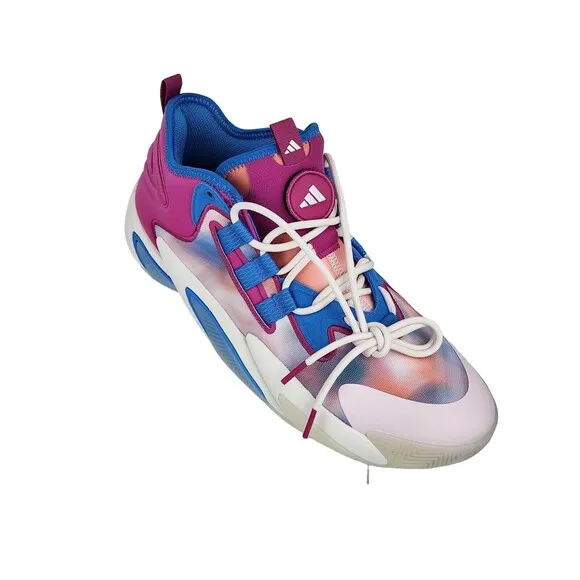 Mens 11 - Adidas Boost BYW Select Basketball Shoes Solar Pink Blue Multi-Color