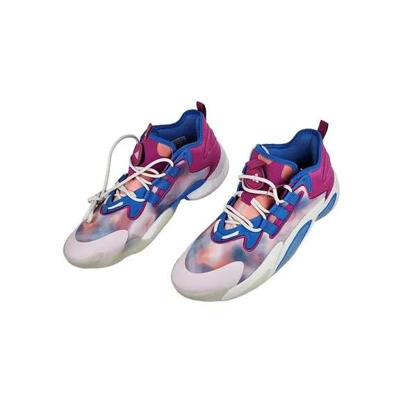 Mens 11 - Adidas Boost BYW Select Basketball Shoes Solar Pink Blue Multi-Color