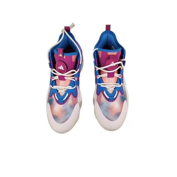 Mens 11 - Adidas Boost BYW Select Basketball Shoes Solar Pink Blue Multi-Color