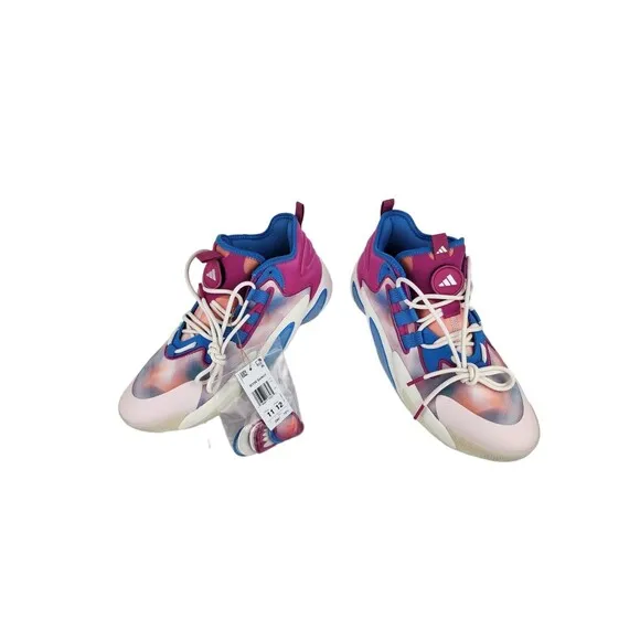Mens 11 - Adidas Boost BYW Select Basketball Shoes Solar Pink Blue Multi-Color