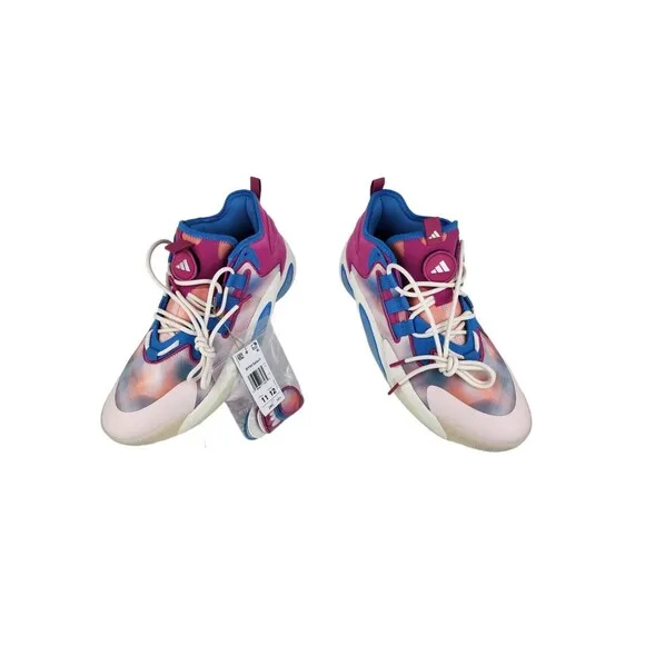 Mens 11 - Adidas Boost BYW Select Basketball Shoes Solar Pink Blue Multi-Color