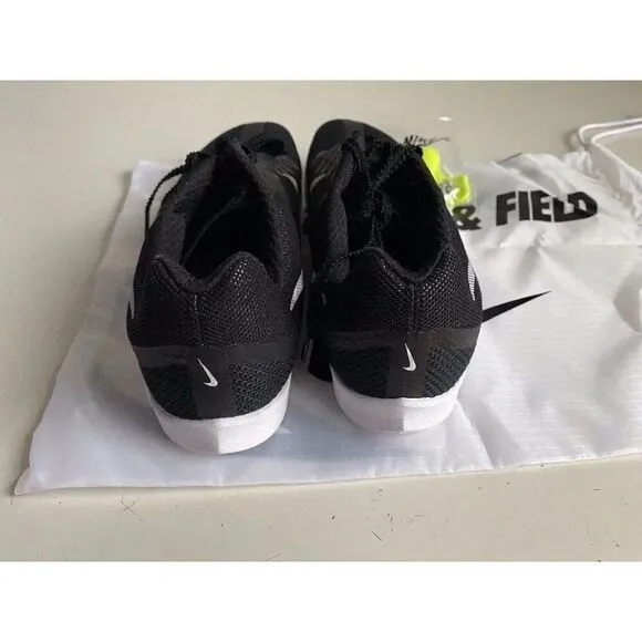 Men's 8.5 Nike Zoom Rival Track &amp; Field Distance Spikes Black Silver DC8725-001