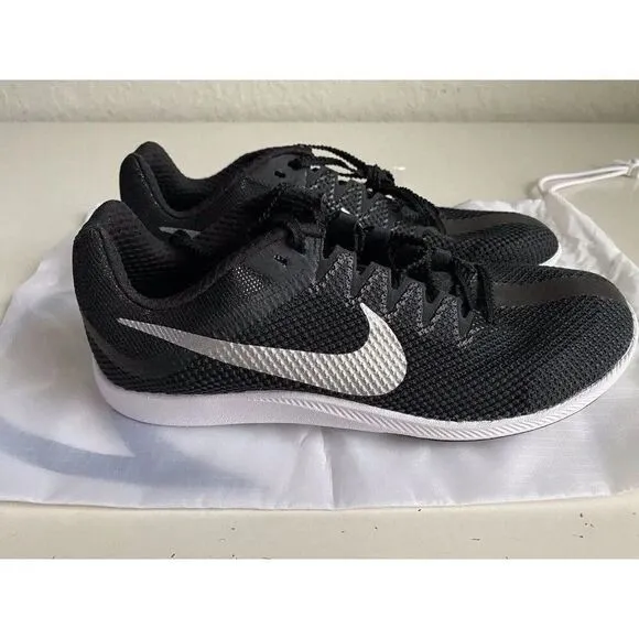 Men's 8.5 Nike Zoom Rival Track &amp; Field Distance Spikes Black Silver DC8725-001