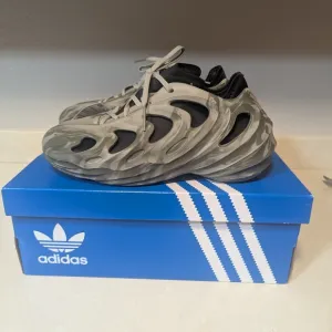 Men's Adidas Adifoam Q Lifestyle Shoes, Olive &amp; Gray Size