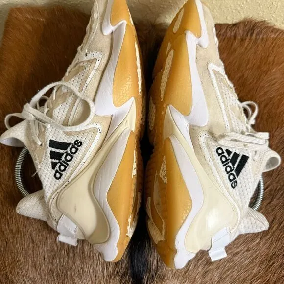 Men's Adidas Mahomes 1 Impact FLX Size 9 Football Shoes Low White Gum IF4799‎